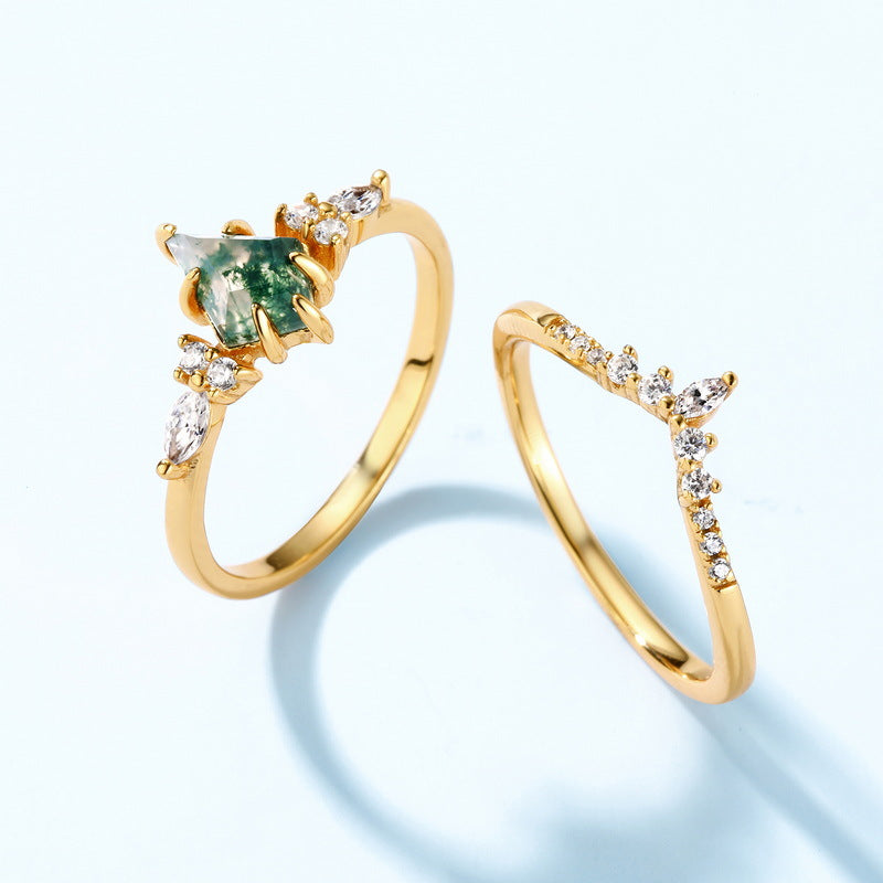 Verdant Arc Ring detail and styling image by Avelune Collection