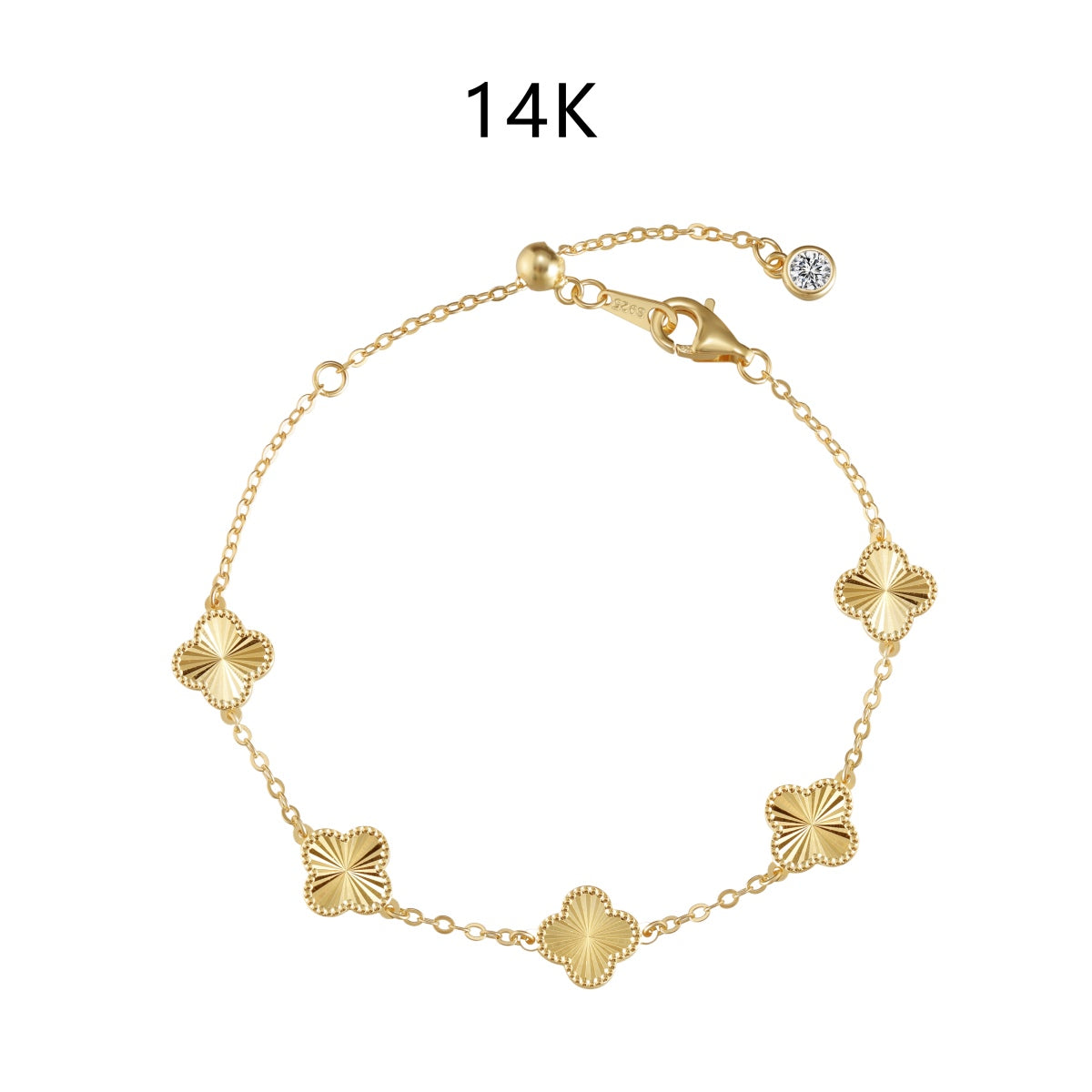 Statement Clover Bracelet – Gold