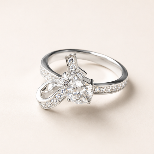 Étoile Moissanite Necklace & Ring Set
