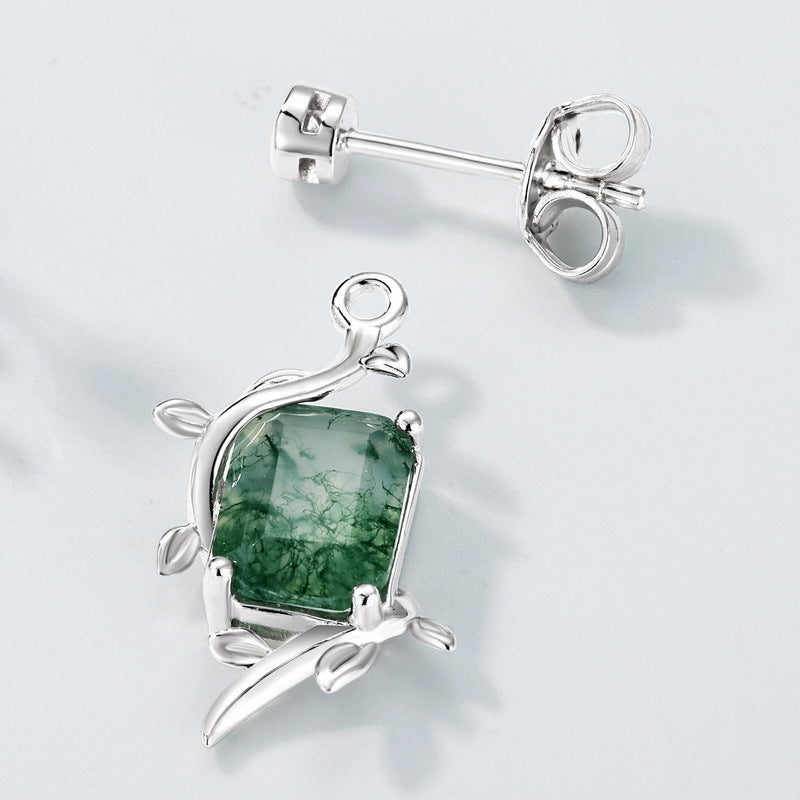 Forest Frame Earrings detail and styling image by Avelune Collection