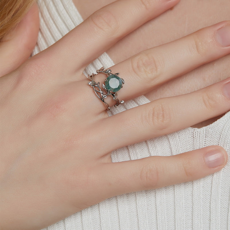 Forest Vine Ring detail and styling image by Avelune Collection