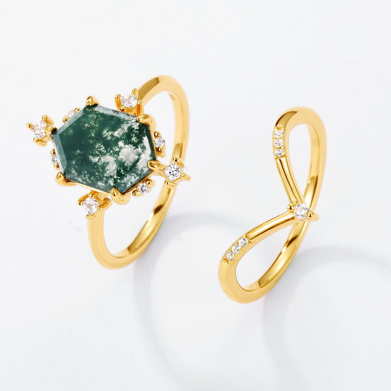 Verdant Crown Ring by Avelune Collection