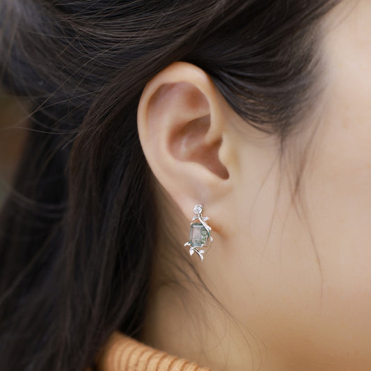 Forest Frame Earrings by Avelune Collection