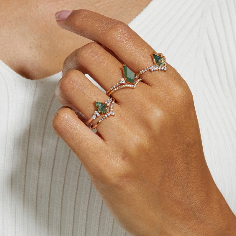 Verdant Arc Ring by Avelune Collection