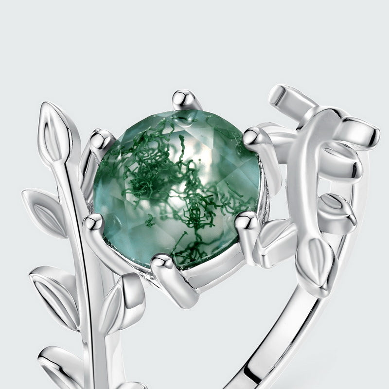 Forest Laurel Ring detail and styling image by Avelune Collection