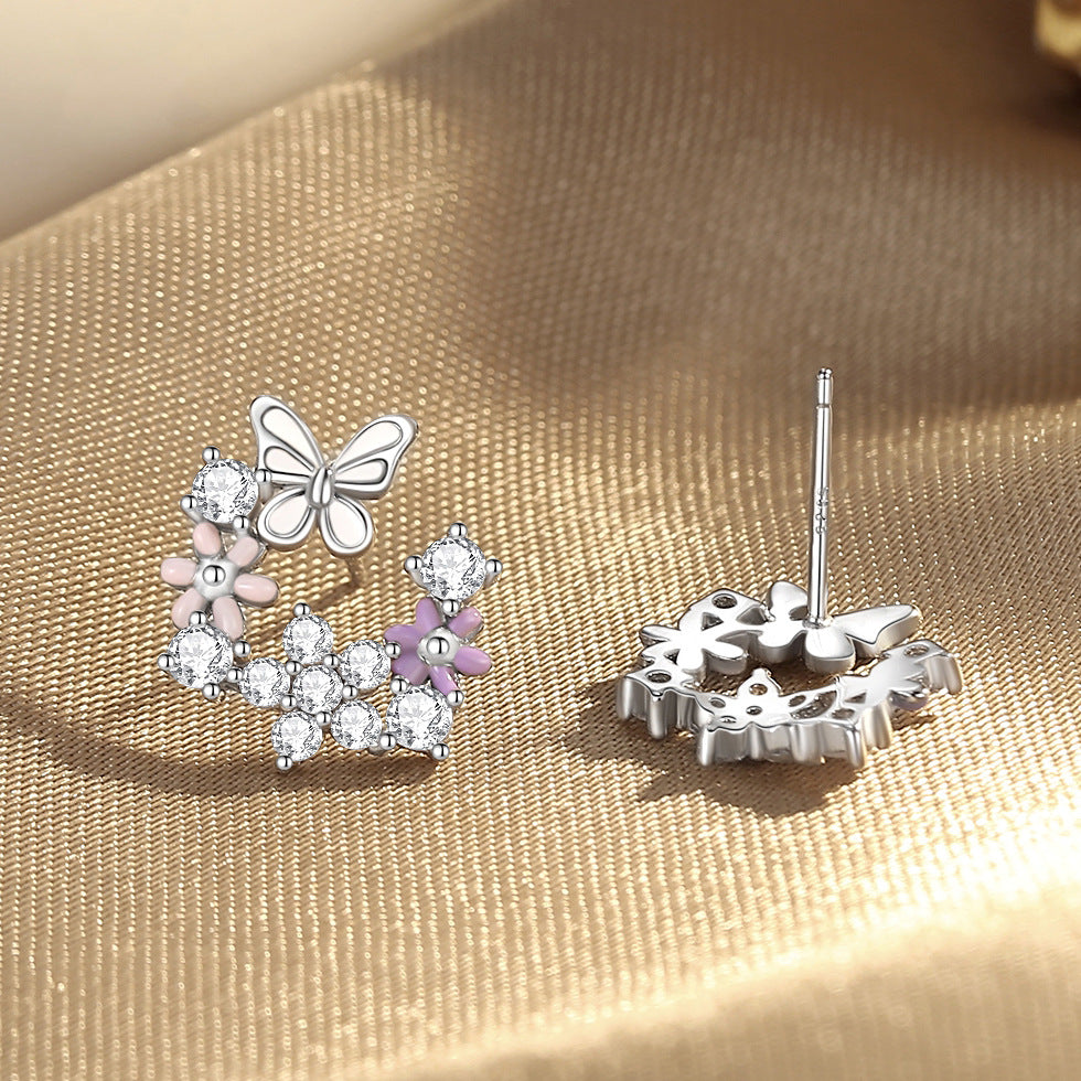 Crystal Bloom Earrings detail and styling image by Avelune Collection