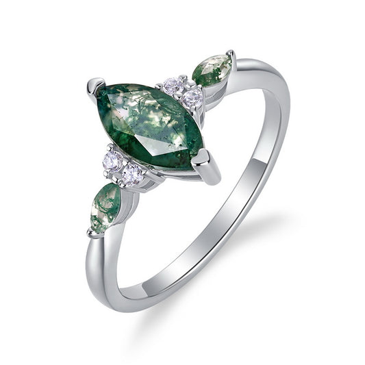 Moss Marquise Ring