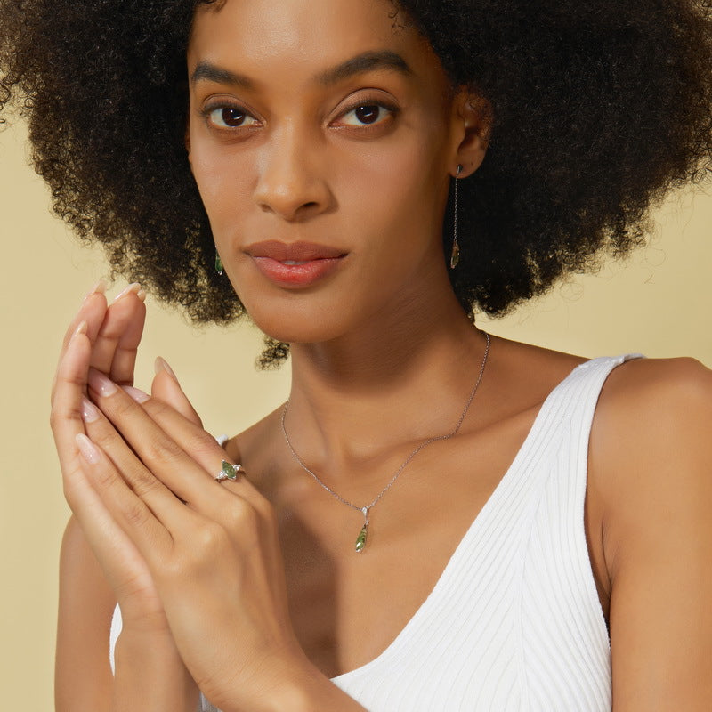 Moss Marquise Ring by Avelune Collection
