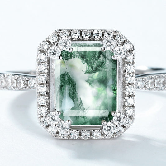 Moss Frame Ring by Avelune Collection