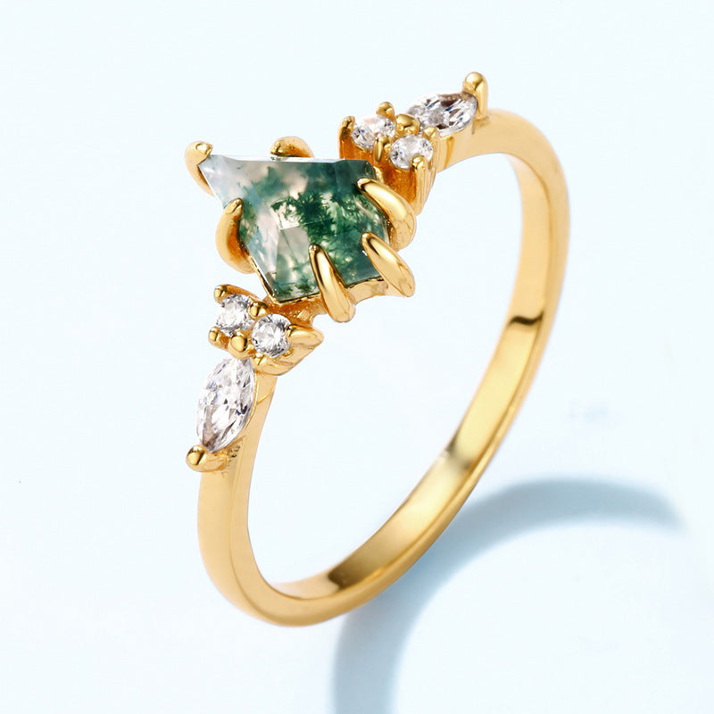 Verdant Arc Ring detail and styling image by Avelune Collection