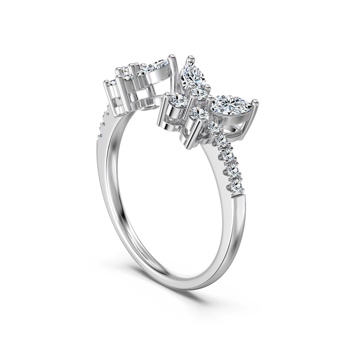 Papillon Moissanite Ring
