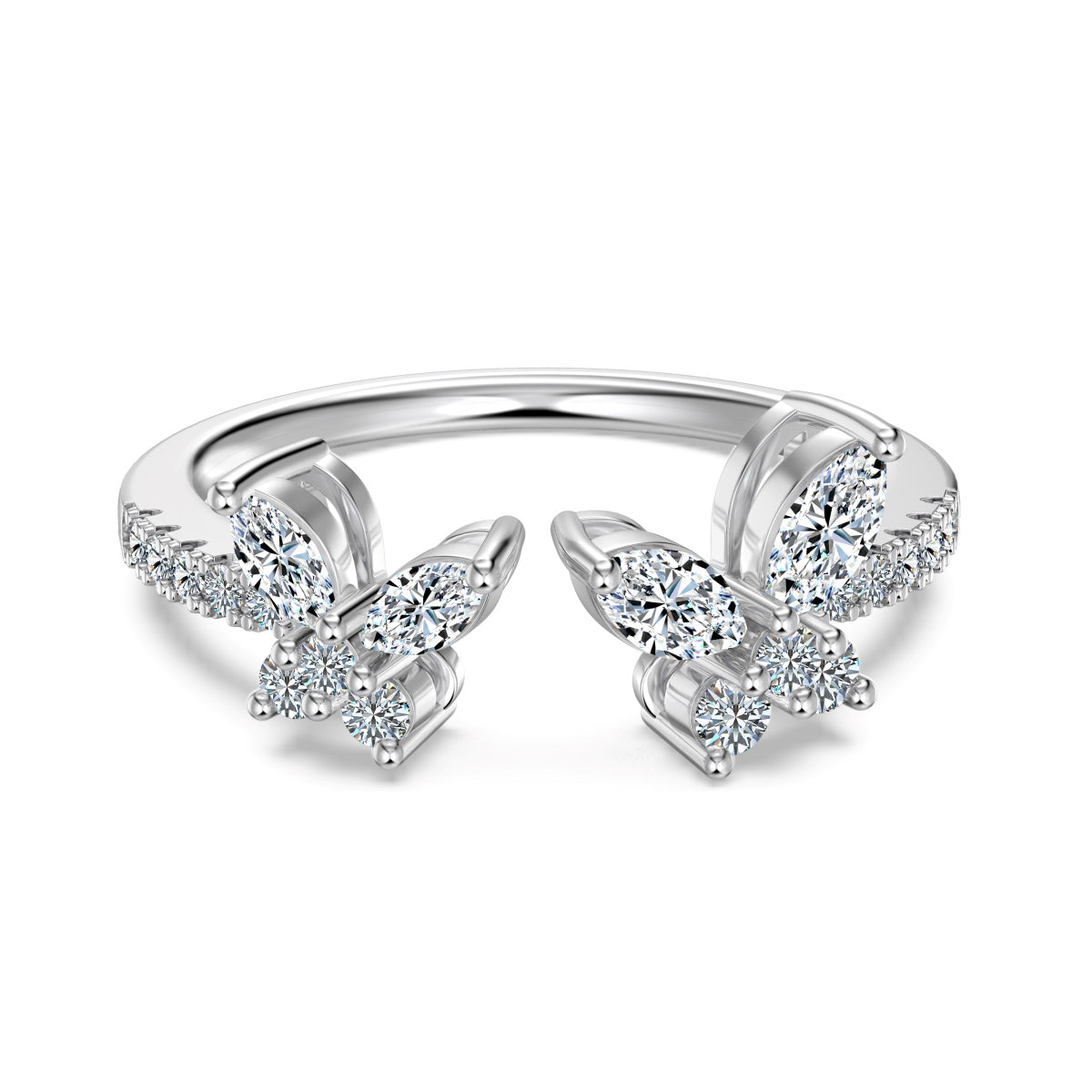 Papillon Moissanite Ring